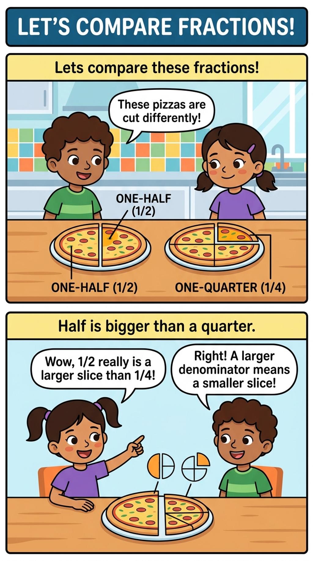 Fun Fractions – Part 4: Comparing Fractions